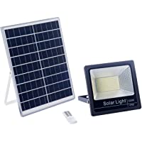Los mejores  - Luz Solar LED 120W Exterior Con Mando a Distancia- Foco Con Placa Solar- Batería- Control Remoto- Autonomía 8-15 Horas